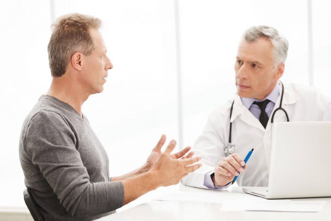 Suchen Sie bei Symptomen einer Prostatitis einen Arzt auf